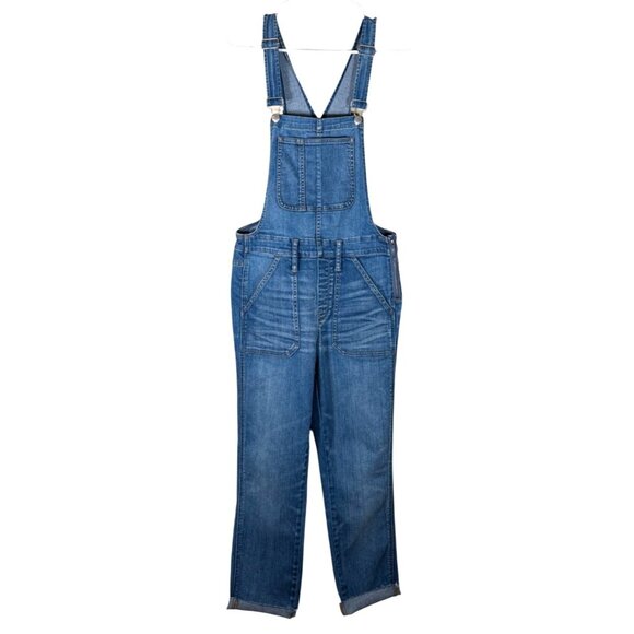 Madewell Women's Skinny Denim Overalls in Kemp Wash - Picture 5 of 11